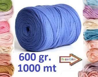 T shirt yarn, 600 gr cotton yarn, home textile yarn, crochet yarn, basket yarn, fabric yarn, bag yarn, elastic yarn, summer yarn, pattern