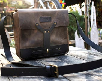 Leather satchel | Etsy