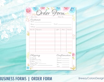 trade show order form template order form template etsy trade show order form template order form template etsy