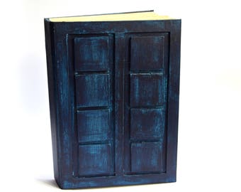 Doctor Who A5 notebook,River Song's Journal, River Song's Book , Tardis Notebook, , diary handmade, Journal, Travel Book, dr who blue notes