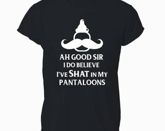 Shat My Pantalons Funny Cute Unisex Tee Top T-shirt T Shirt Mens Womens
