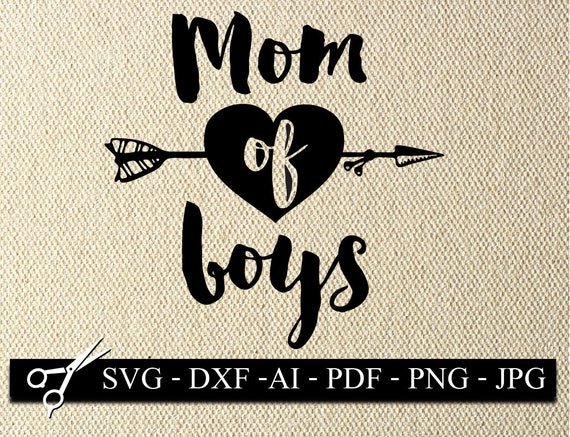 Download Mom of boys SVG boys heart arrow SVG mom truth mom life