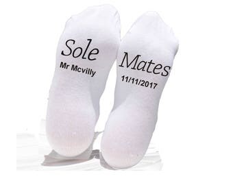 soul mates socks Sole Mates Socks Personalized Socks For Wedding Custom Socks Groom Socks Gifts Bride Socks Gifts Funny Socks Wedding Gift