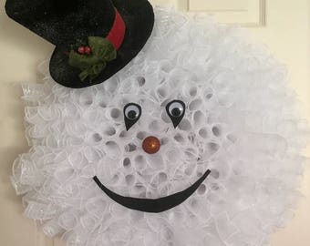 Snowman Wreath