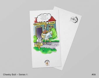 Cheeky Butt Gift Card – Series 1: Homing pigeon #09