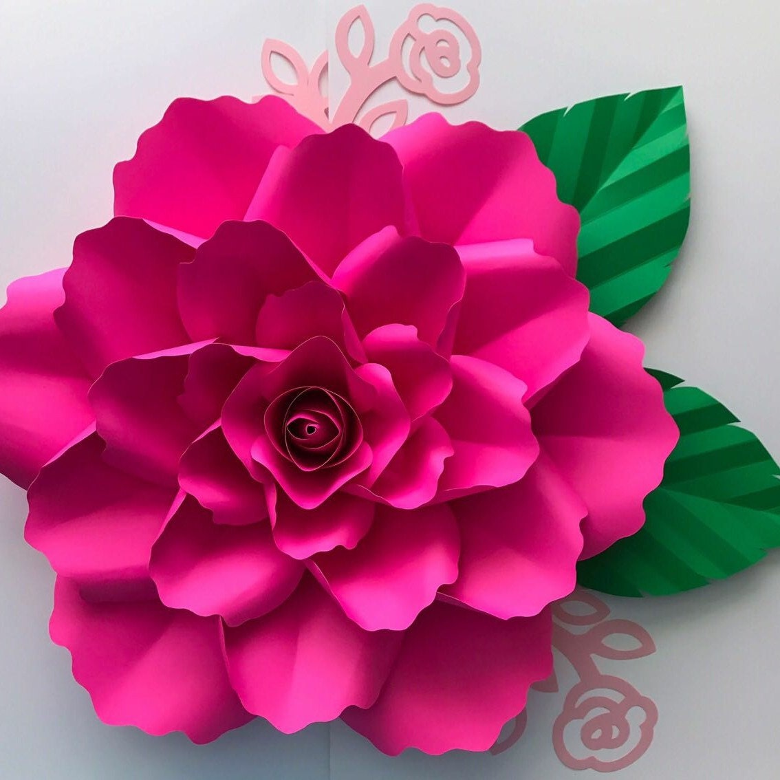 pdf petal 140 paper flower template digital version