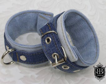 Handcuffs BDSM bondage restraints all blue