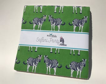 Safari Party 10" Stackers by Riley Blake - 42 Pieces