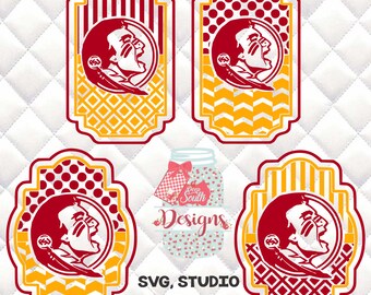 FSU - Florida State Seminoles SVG, Silhouette studio bundle - 4 design download