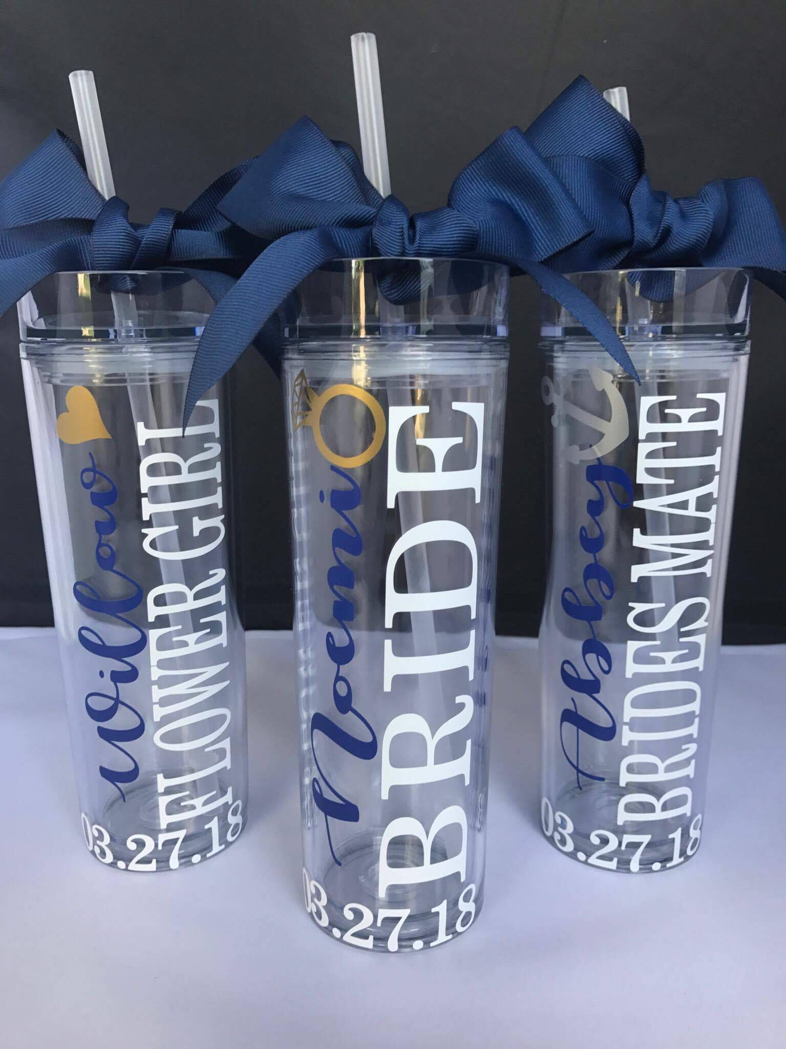 Custom Tumbler Tumbler Bride to Be Bridesmaid Bridesmaid