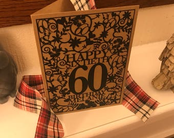 60th Birthday Card | Etsy