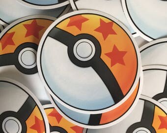 Dragon Ball Z Pokeball Vinyl Sticker