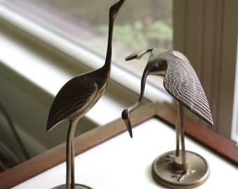 Vintage Brass Cranes