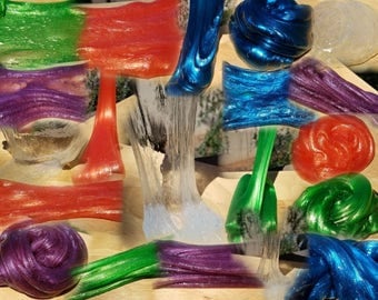 Ultimate Birthday Present Slime Kit/Makes 10+ varieties/Everything Included/Scented-Fluffy-Crunchy-Fishbowl-Slushy-Glitter Kit/DIY Slime Kit