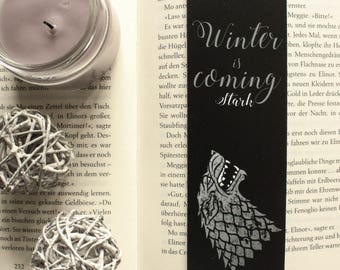 Game of Thrones Bookmark WINTER IS COMING Stark Wappen