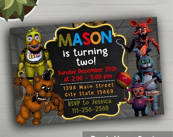 Five Nights at Freddys Party Supplies, Five Nights at Freddys Invitations, Five Nights at Freddys Party Favors, Five Nights at Freddys Party
