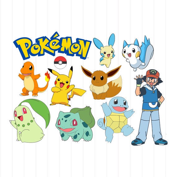 INSTANT DOWNLOAD Pokemon Svg Pokemon Cliparts Pokemon Svg