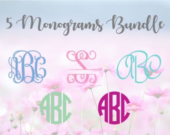 Monogram Bundle SVG, Font bundle SVG, Alphabet Letters SVG, Monogram Font, svg Cutting Fonts, Svg Files, Svg files for silhouette