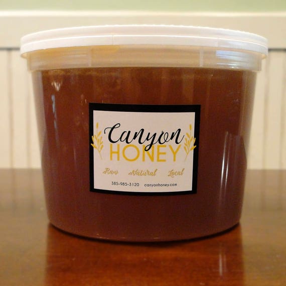 5lb Bucket of Raw Natural Utah Honey