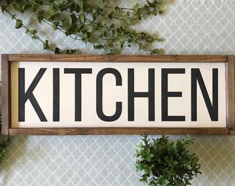 Wooden kitchen sign | Etsy