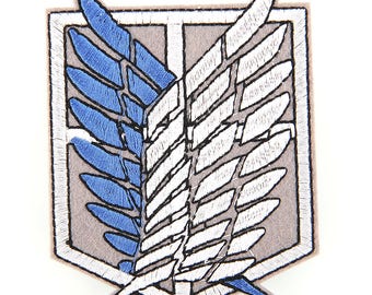 Attack on Titan Shingeki no Kyojin Scouting Legion Emblem Embroidered Patch