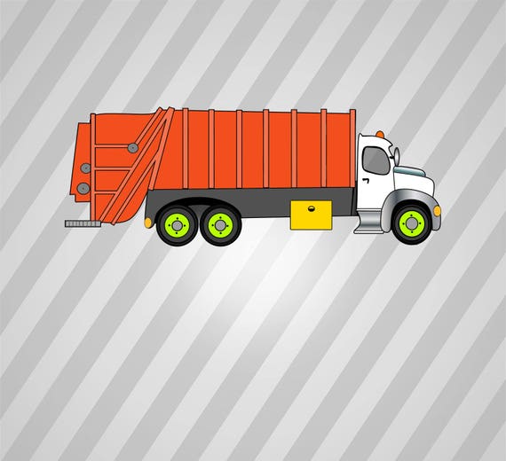 Garbage Truck Svg Dxf Eps Silhouette Rld RDWorks Pdf Png AI