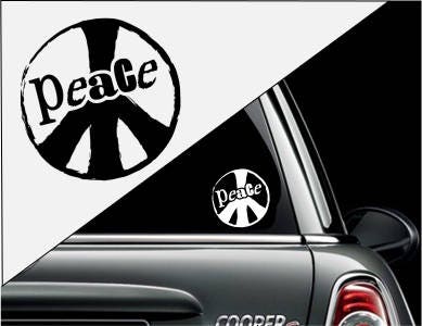 Peace Sign Vinyl Decal Sticker for Cars RV's Water