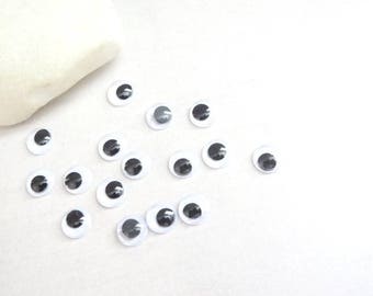 16 moving eyes stick 1 cm