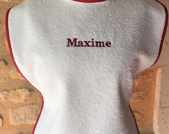 ADULT WITH LAST NAME TERRY CLOTH BIB