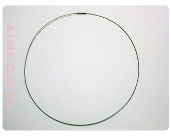 2 laps neck steel - Green