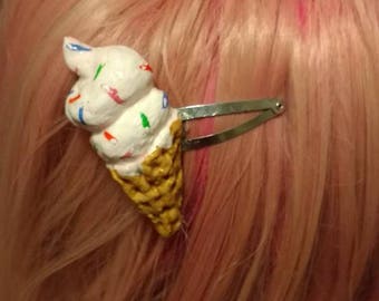 Cute Ice Cream Cone hair piece