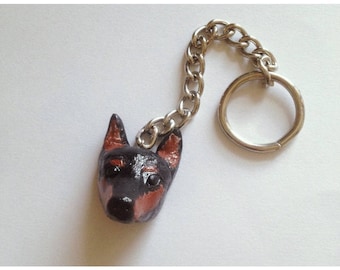 Doberman Keychain