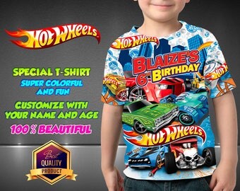 HOT WHEELS Birthday Shirt, Hot Wheels Custom Shirt, Personalized Hot Wheels Shirt, Hot Wheels family shirts, Birthday t-shirts Disney Family