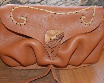 small brown leather wallet