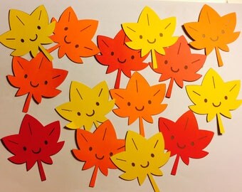 20 Paper Die Cut Fall leaves( these can come in all different colors and sizes)
