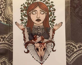 The maiden with no hands - Brothers Grimm fairytales Print