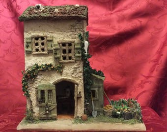 The House in the garden. Nativity scene or miniature village accessory.
