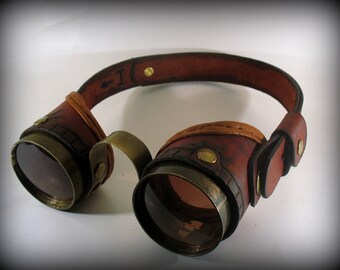 Steampunk goggles shaman of the cult "Electro"