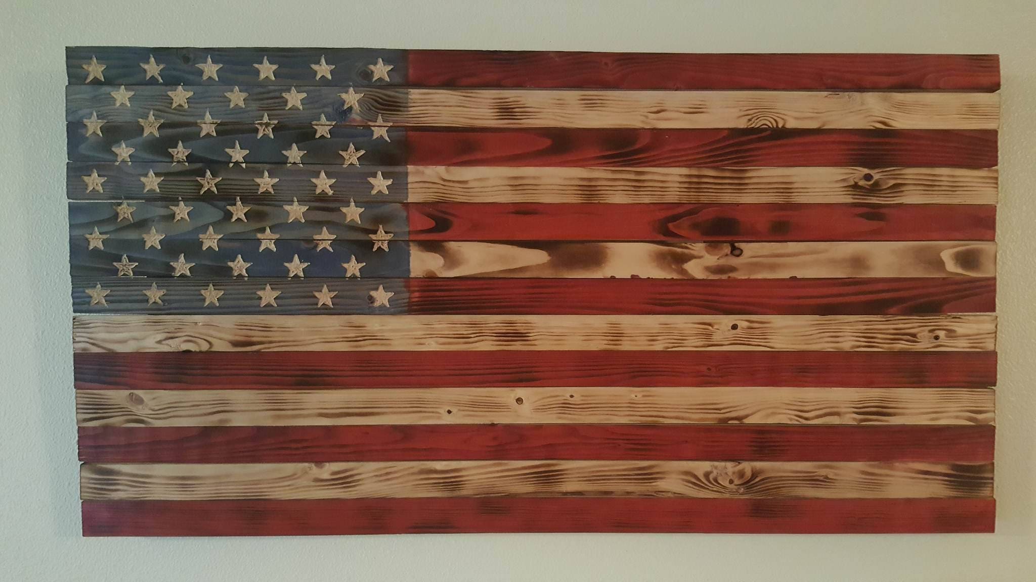 195 X 37 Rustic American Flag 195 X 37 Rustic American Flag