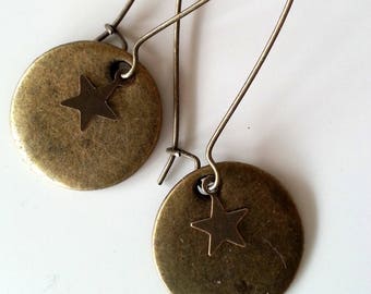Tan earrings 2