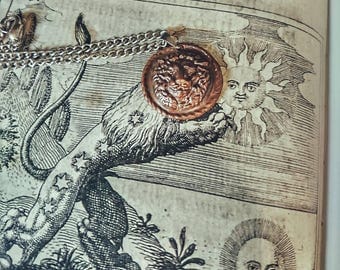 Talisman "Alchemical bestiary" Lion pendant