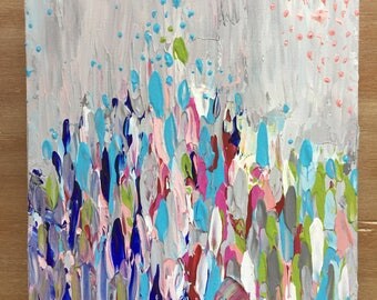 Colorful Abstract Impasto Painting - Small