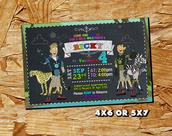 Wild Kratts Invitation,Wild Kratts Birthday Invitation,Wild Kratts,Wild Kratts Party Invitation,Wild Kratts Printable,Birthday Invitation