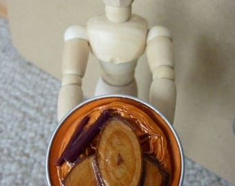 Ring capsule Nespresso orange slices of wood, twigs