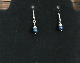 Multiple Color Sterling Silver Earrings