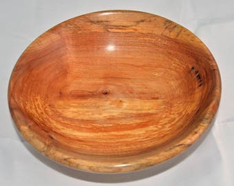 Spalted Maple Wood Turned Bowl