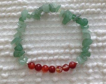 Elastic Red Jasper Bracelet
