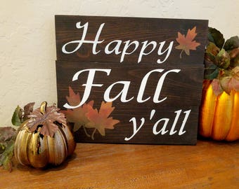 Fall wood sign | Etsy