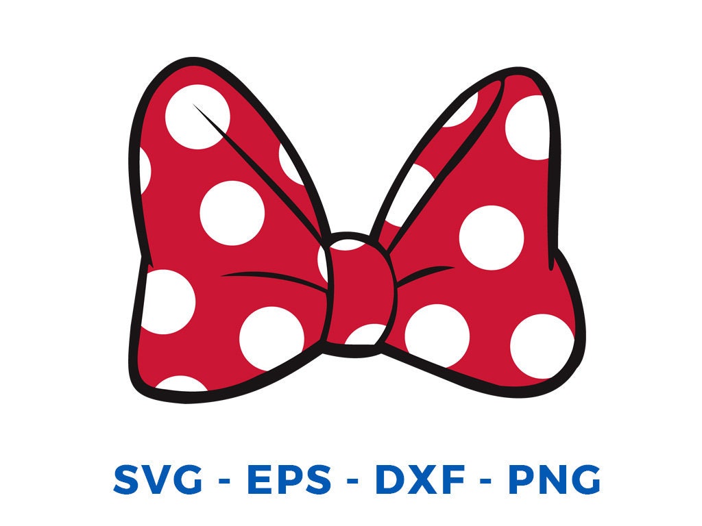 Download Minnie Mouse Bow SVG DXF Png Vector Cut File Cricut Design