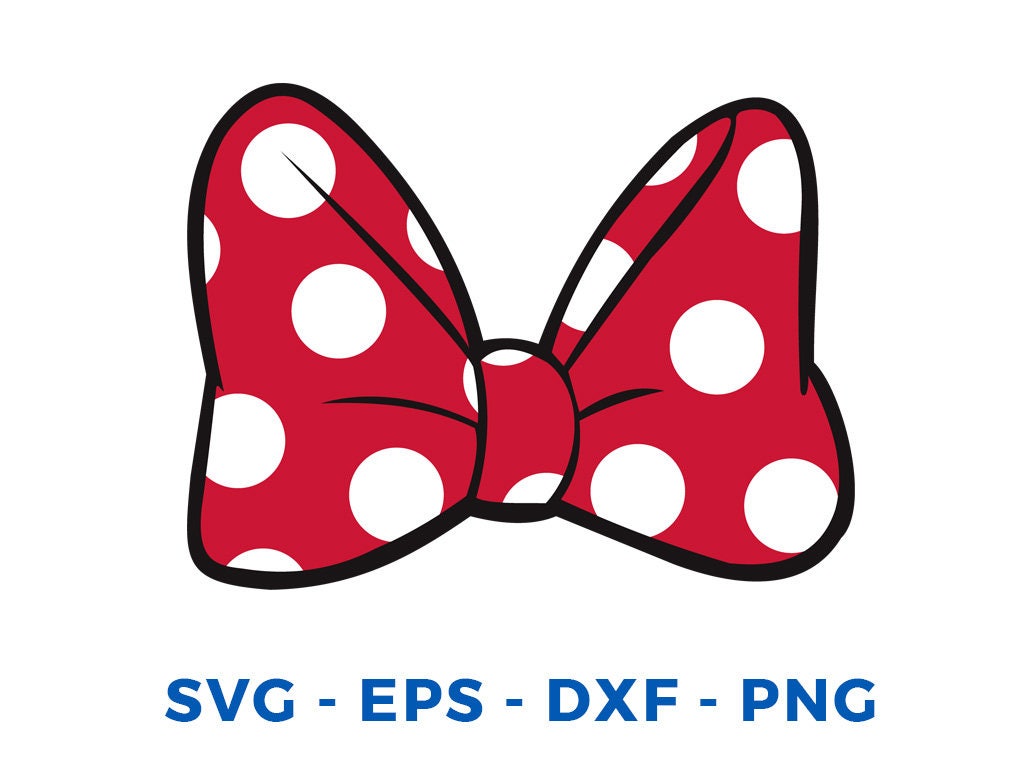 Minnie Mouse Bow SVG DXF Png Vector Cut File Cricut Design